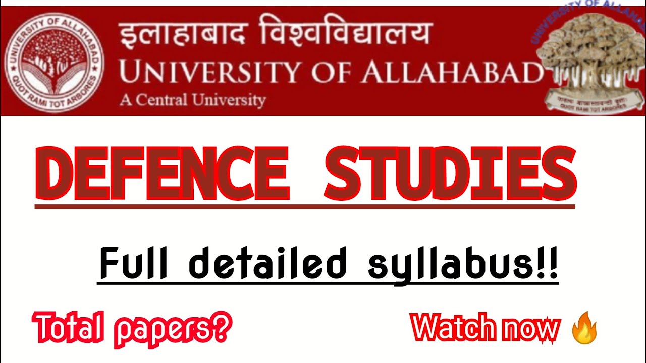 Allahabad University Defence Studies Syllabus Allahabad University allahabad-university-ma-ancient-history-syllabus-and-ma-medieval