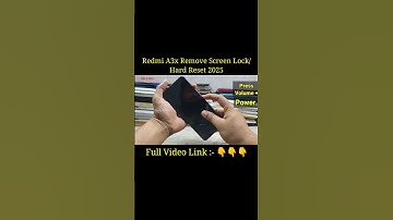 Redmi A3x Hard Reset/Remove Screen Lock 2025 #redmia3xhardreset #redmi24048rn6cihardreset #shorts