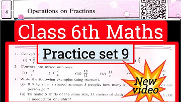 Class 6 practice set 9 maths state board | Std 6 maths practice set 9 | explain in Marathi