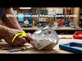 We’re Cleaning Arkansas Quartz Crystals