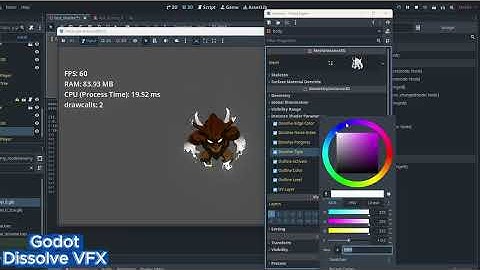 Dissolve Effect VFX | Godot Game Dev