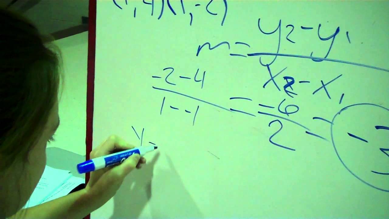 Writing Equation of Line - YouTube