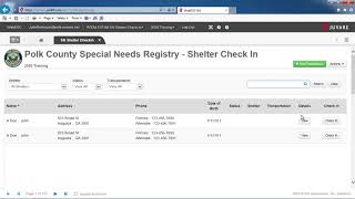 Choosing a Resident for Registration Check In  Judy Robinson
