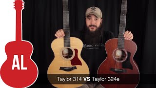 Video thumbnail of "Taylor 324 vs 314 Comparison - Can you hear the difference?"