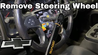 2017 Chevy Silverado Steering Wheel Replacement How To Take Off The Air Bag Project Truck