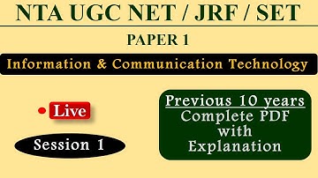 Information and Communication Technology ICT UGC NET Paper 1 June 2020