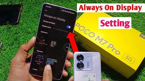 Poco M7 Pro 5g always on display setting | how to always on display setting in poco m7 pro 5g
