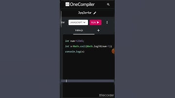 #how to count number digit with one line of code in javascript.