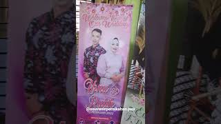 Review Hasil cetak Spanduk X banner #shorts