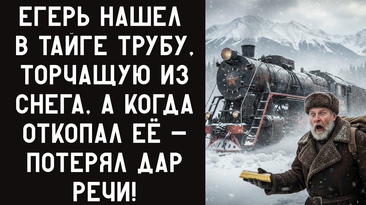 ЕГЕРЬ НАШЕЛ В ТАЙГЕ ТРУБУ, ТОРЧАЩУЮ ИЗ СНЕГА, А КОГДА ОТКОПАЛ ЕЁ - ПОТЕРЯЛ ДАР РЕЧИ!