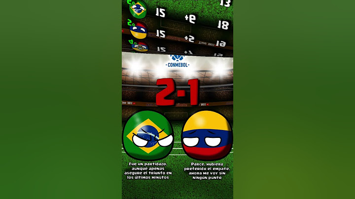 BRASIL vs COLOMBIA| JORNADA 13 Eliminatorias CONMEBOL  #countryballs