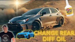 GR COROLLA // How To Change The Rear Diff Gear Oil // DIY (Step By Step) Gr Corolla How To Change Transfer Case Fluid