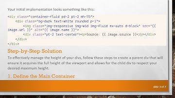 How to Set a max-height for a Div Relative to Screen Height in Bootstrap