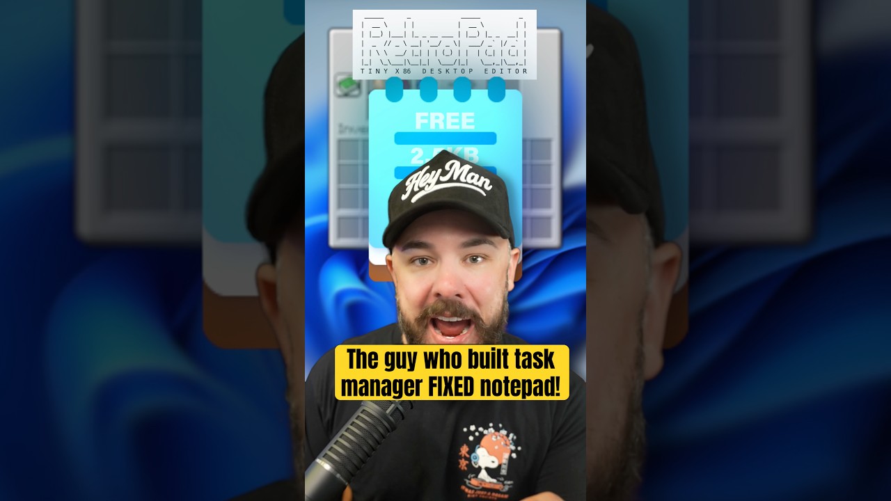 The Guy Who Built Windows Task Manager Fixed Notepad