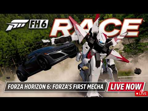 Race with Mecha VS supercars is insane 😱💥#forzahorizon6 #pcgaming #ps5 #logitechg29 #live #gaming