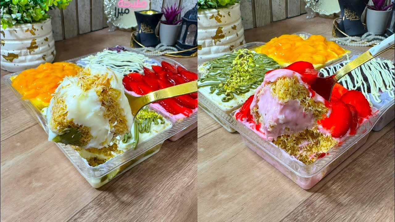 كفايه كنافه بالكريم شانتيه وجربي الفكره دي هتبهر ضيوفك وتشرفك🥰👌🫰  #رمضان