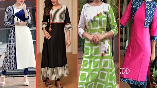 colour combination kurti design