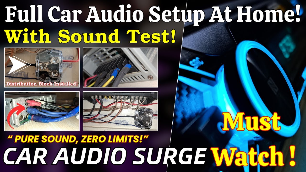First Audio Setup Car Car Audio Setup At Home | New Headunit, Amplifier + More | Car Audio ...