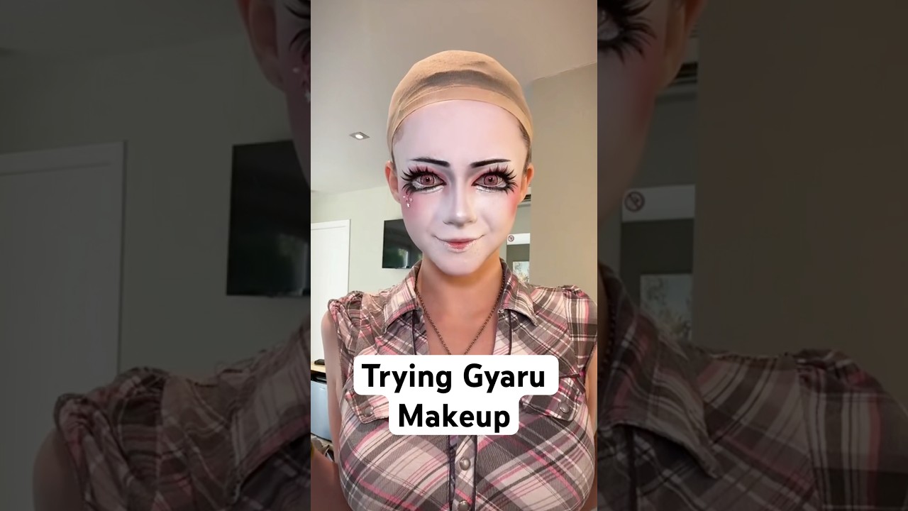 Trying GYARU Inspired Makeup for the FIRST time… how did I do?!#gyaru #makeup #cosplay