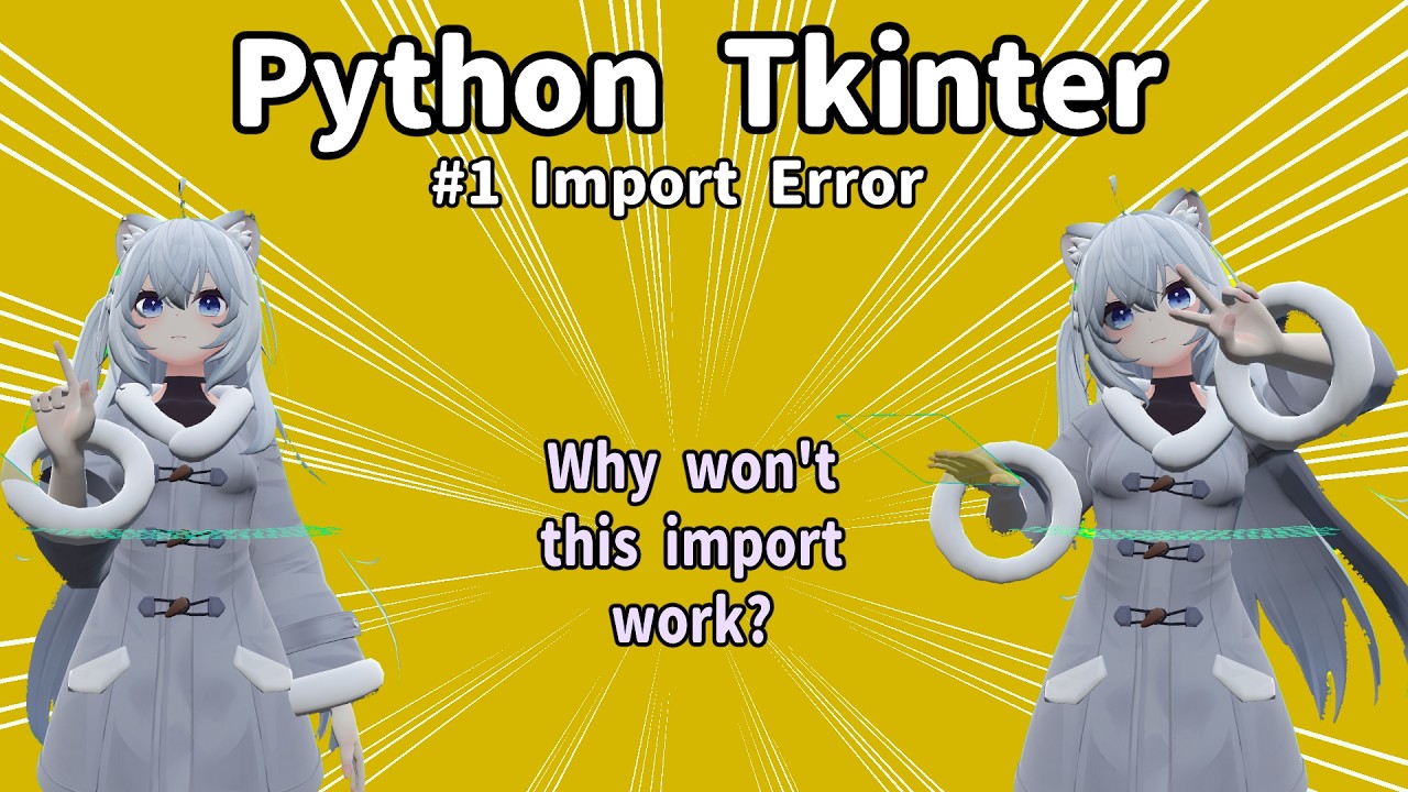 【Pyhon】In this video, I will show you how to fix the Tkinter import ...
