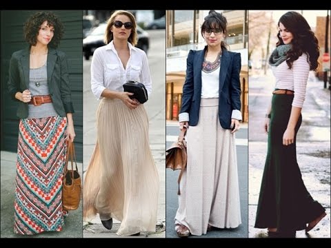 Onwijs outfits with long skirts 2017 - YouTube DX-28