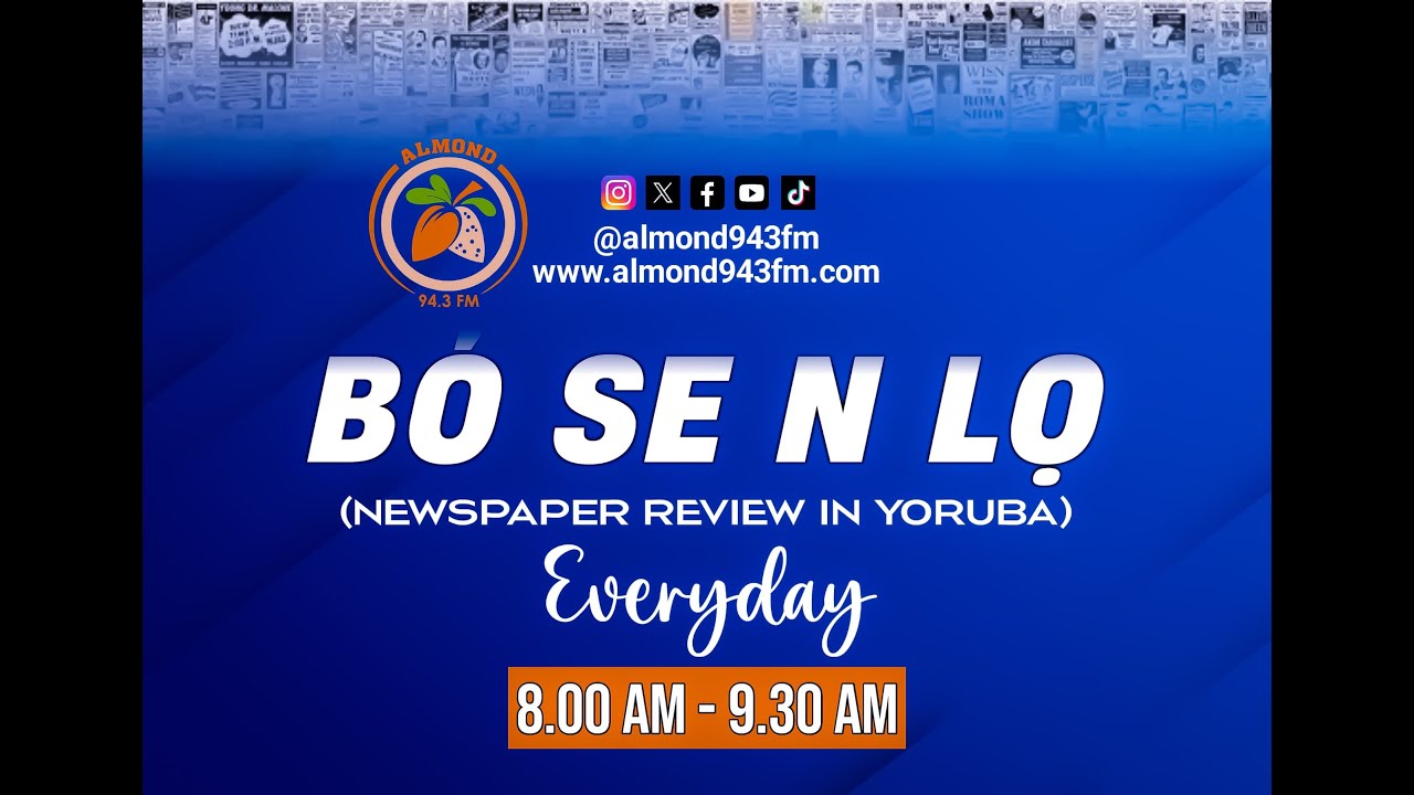 🔴 LIVE: Bo Se N Lo – Newspaper Review | Dec 15, 2025 | Almond 94.3 FM