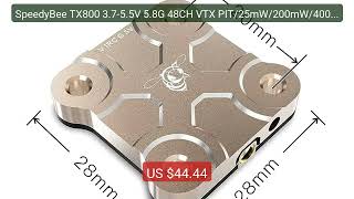 SpeedyBee TX800 3.7-5.5V 5.8G 48CH VTX PIT/25mW/200mW/400mW... — Top Pick 2026 | Unbeatable Price!