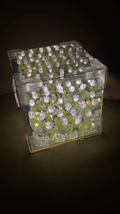 DIY aesthetic tulip night light