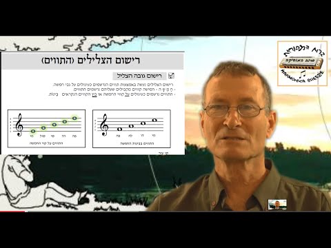 לימוד תווים תאוריה מוסיקלית 