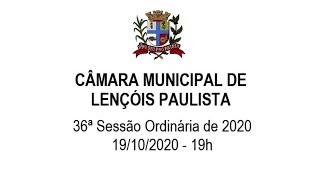 36ª Sessão Ordinária de 2020.