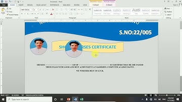 HOW TO MAKE CERTIFICATE IN MS WORD IN PASHTO LANGUAGE by wasim madikhel