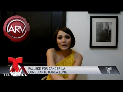 Vidéo: Karla Luna Meurt D'un Cancer