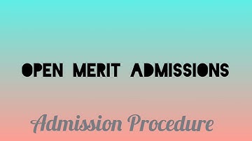 How to apply for Karachi University open merit admissions||2022 guide