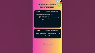 Calculating the Factorial of a Number | Junior VS Senior Developer Programming