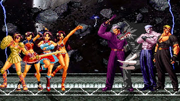 [KOF Mugen] Athena Asamiya Team vs Ryuji Yamazaki Team