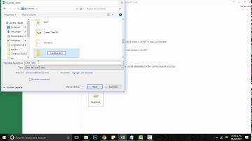 Guardar libro de excel 2013