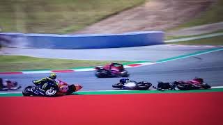 MotoGP Lorenzo crash. Skittles