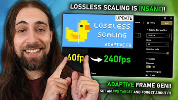 Lossless Scaling just got UPDATED!! Adaptive Frame Generation, New UI & More!