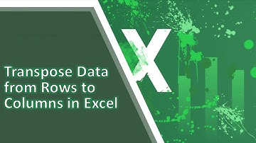 Excel Tutorial - Transpose (Rotate) Data from rows to columns or vice versa