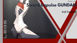 Papercraft  Sword Impulse GUNDAM | Legs