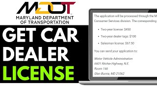 How to Get a Car Dealer License in Maryland 2025 (FULL TUTORIAL)