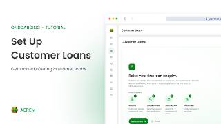 How to Set Up Customer Loans | Aerem Partner Portal