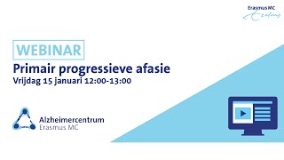 Webinar primair progressieve afasie - PPA - 15 januari 2021