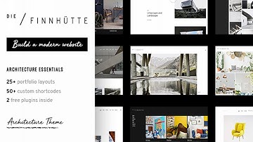 Die Finnhütte - Modern Architecture and Interior Design Theme | Themeforest Website Templates and