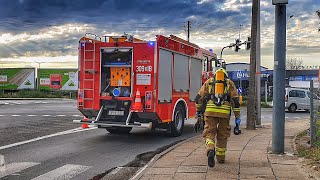 [Helmet cam] Pożar warsztatu w Opolu. W akcji 5 zastępów.