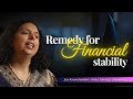       remedy for financial stability  jaya karamchandani