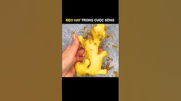 Mẹo hay bóc nhanh vỏ gừng không cần móng tay nhọn