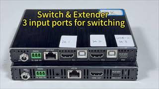 4K HDMI & USB-C KVM Extender | 100m HDMI 2.0 Extender with USB, RS232 & PoE 4K HDMI & USB-C KVM Extender | 100m HDMI 2.0 Extender with USB, RS232 & PoE