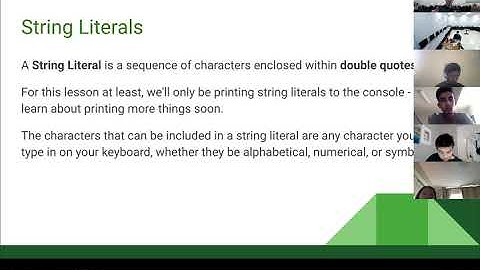 AP CS A Unit 1 Lesson 1 - Printing in Java