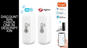 Tuya Zigbee/Wifi Smart Temperature And Humidity Sensor Battery Powered Thermometer APP Smart Home Se